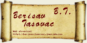 Berisav Tasovac vizit kartica